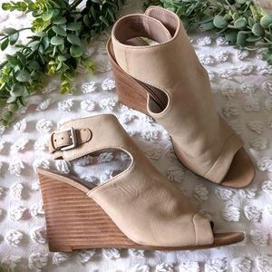 Franco Sarto leather wedges